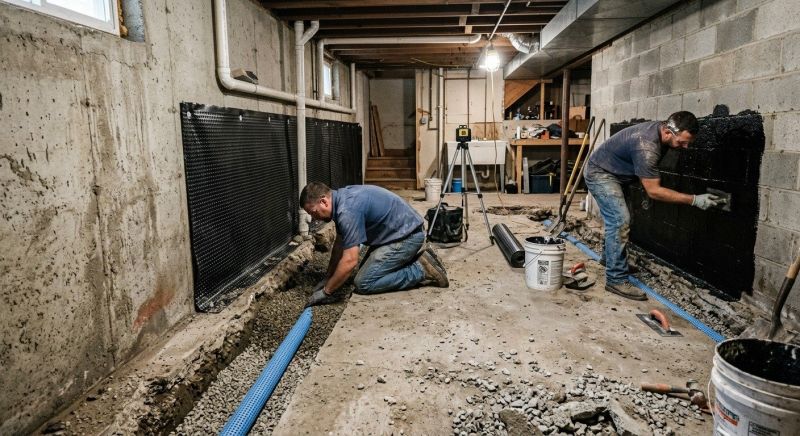 Leaking Basement Repair in Fredericksburg, VA