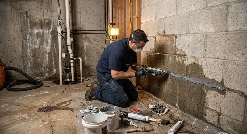 Wet Basement Repair in Greenville, SC